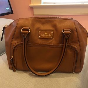 Kate Spade Brown Leather Tote